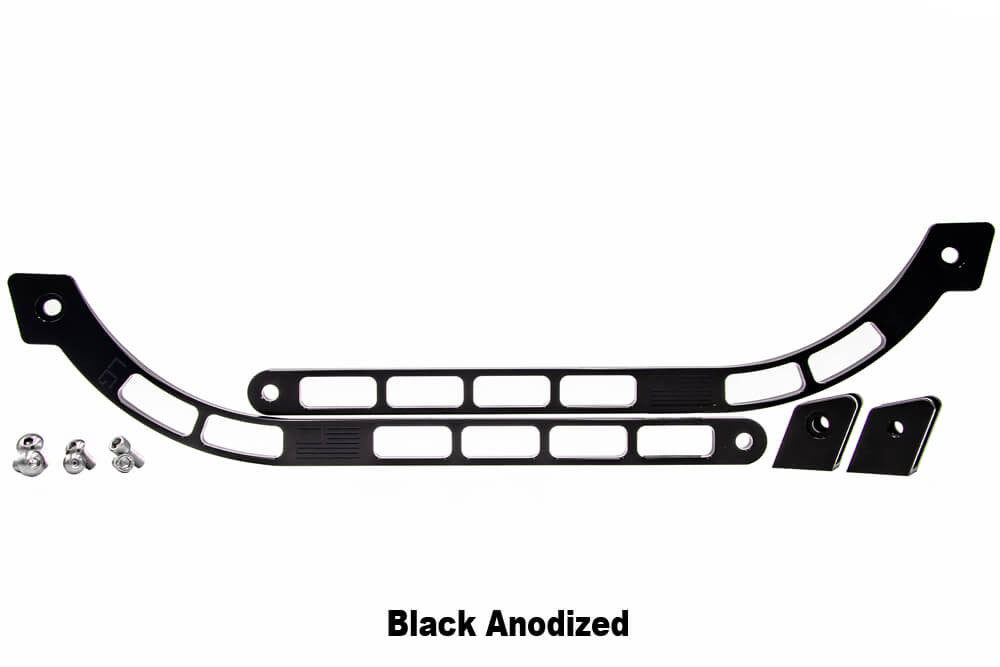 1967-69 Camaro/Firebird LG Billet Fender Braces- black