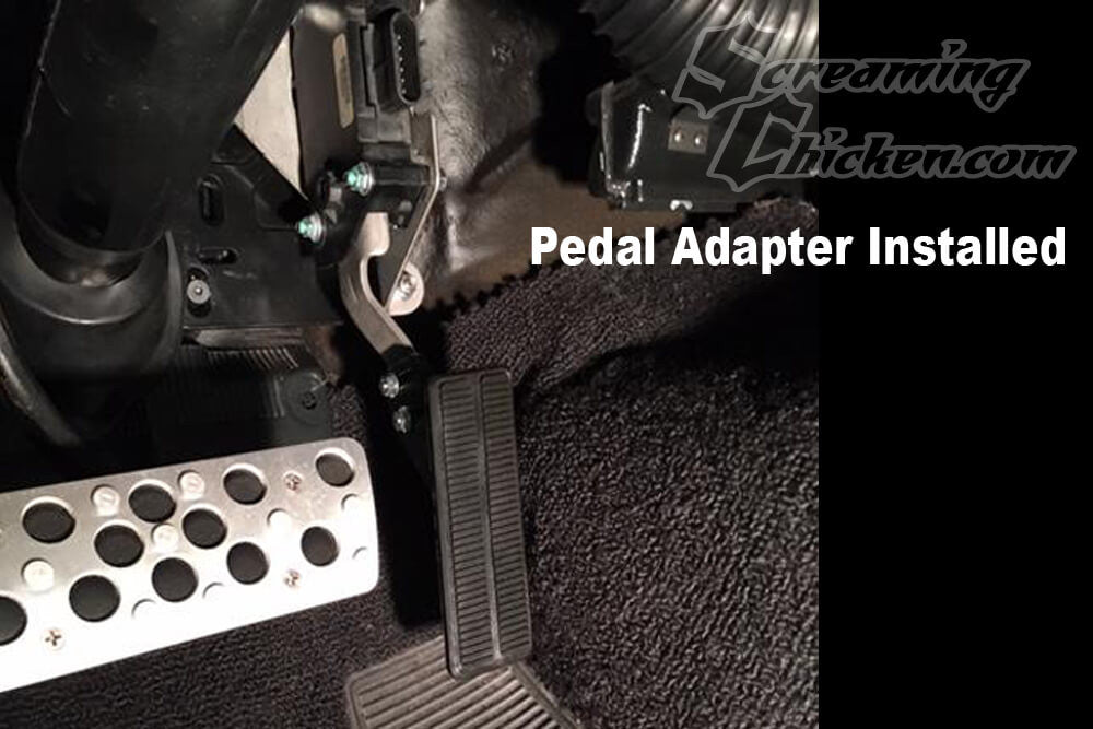 1967-69 Camaro/Firebird DBW Throttle Pedal Adapter- insalled