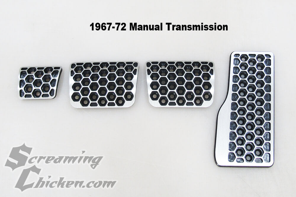 1967-1972 Camaro Firebird manual Hex pedal cover kit