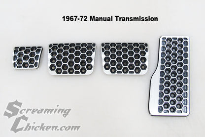 1967-1972 Camaro Firebird manual Hex pedal cover kit