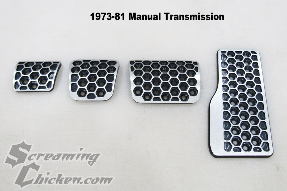 1973-1981 Camaro Firebird manual Hex pedal cover kit