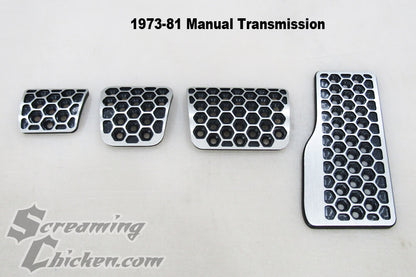 1973-1981 Camaro Firebird manual Hex pedal cover kit