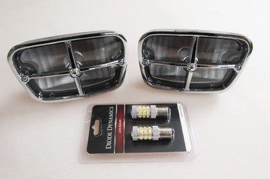 1969 Firebird Complete Parking Lights With LED bulbs