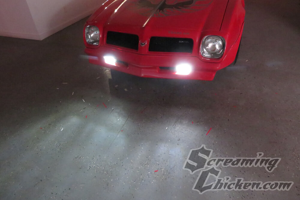 1970-81 Camaro/Firebird LED Switchback Turn Signal Bulbs- running lights illuminated 1