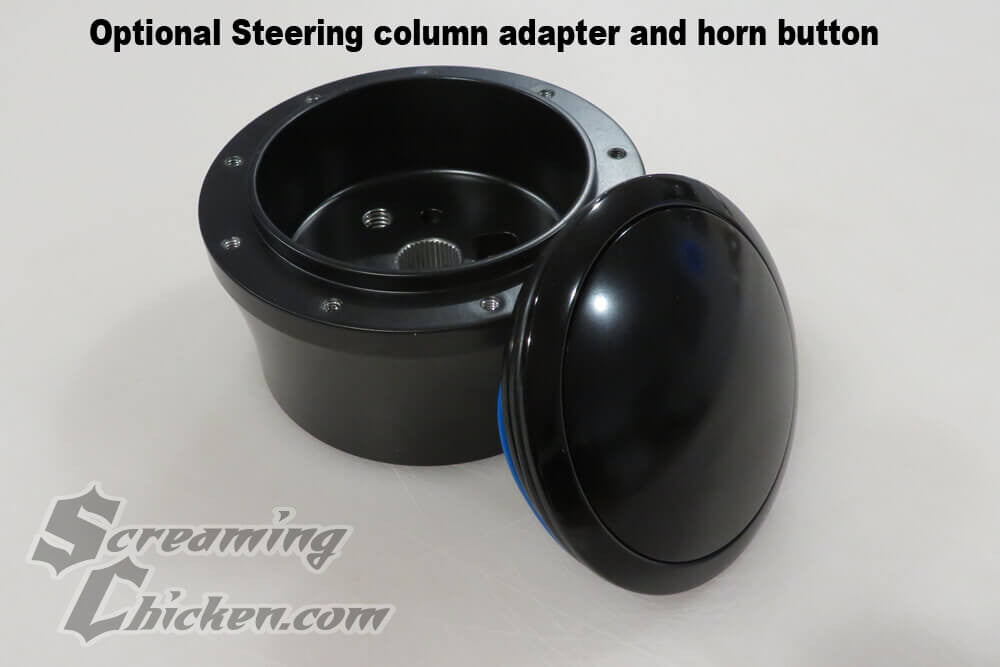 1967-69 Camaro/Firebird 3 Spoke Billet Steering Wheel Kit- button and adapter