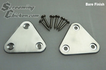 1970-2002 Camaro/Firebird Sun Visor Delete Plates- bare finish