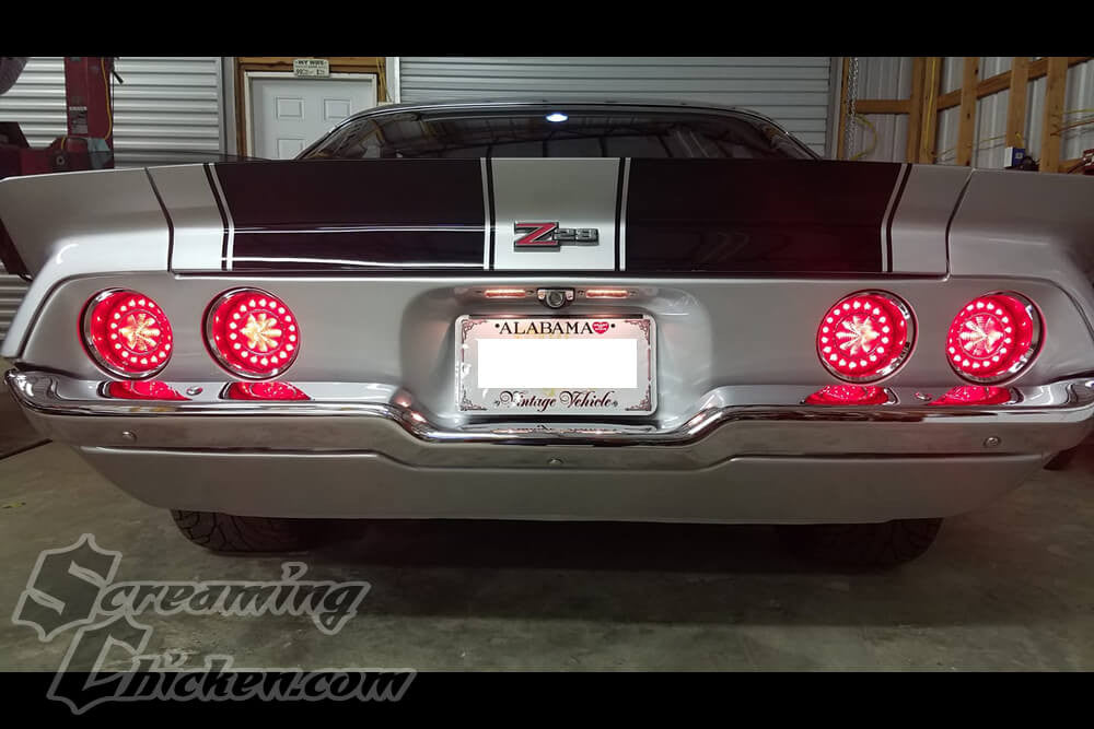 1970-73 Camaro Complete LED Tail Lights - illuminated