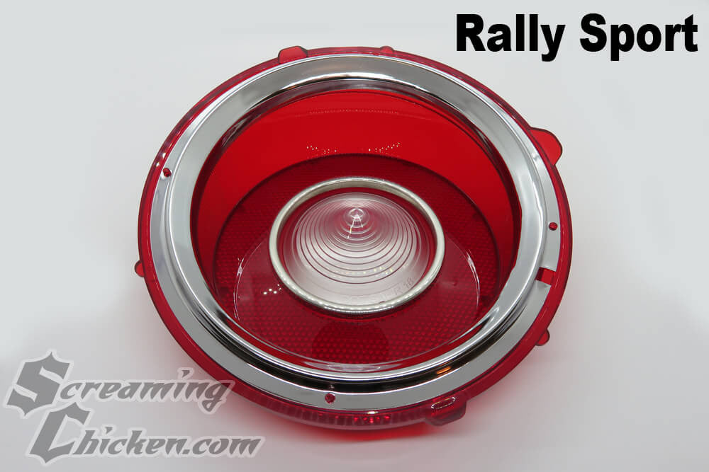 1970-73 Camaro Back Up Tail Light Lens- rally sport