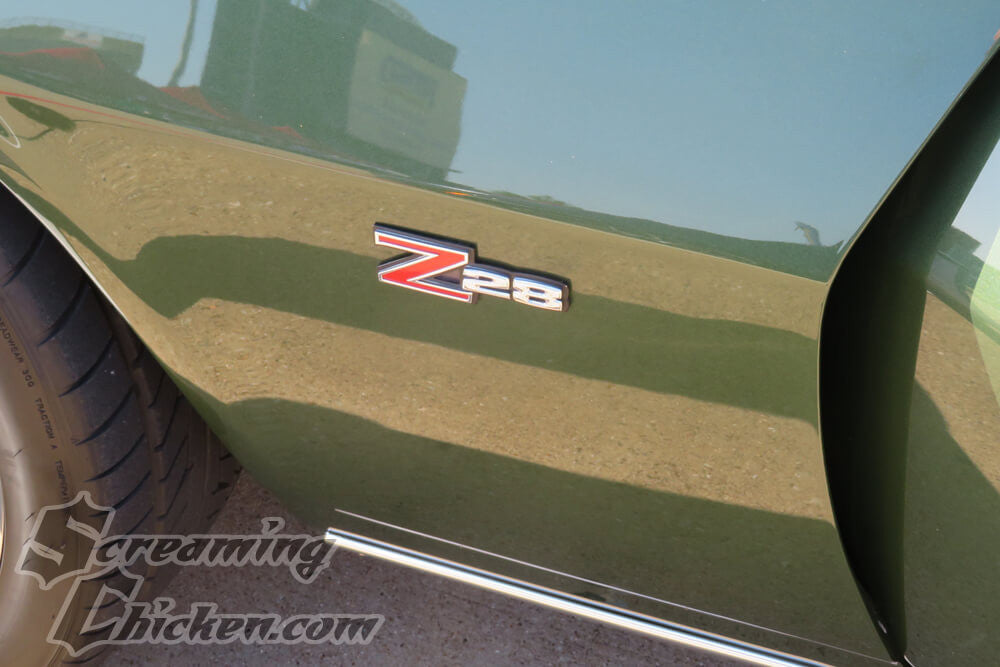 1970-74 Camaro Z28 Fender Emblem - installed 2