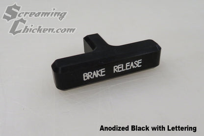 1967-69 Camaro/Firebird Billet Emergency Brake Handle- black with lettering