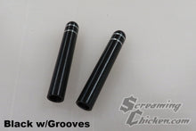 1967-81 Camaro/Firebird Smooth Door Lock Knobs- black w/ grooves