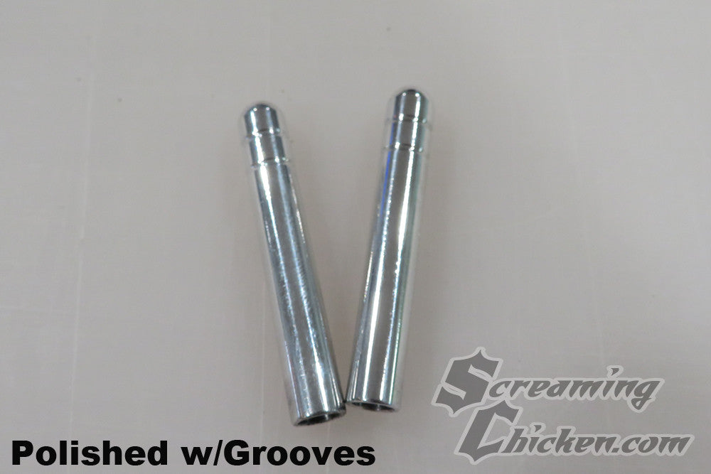 1967-81 Camaro/Firebird Smooth Door Lock Knobs- polished w/ grooves