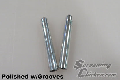 1967-81 Camaro/Firebird Smooth Door Lock Knobs- polished w/ grooves