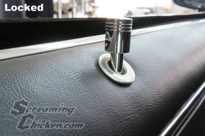 1967-81 Camaro/Firebird Piston Door Lock Knobs- locked