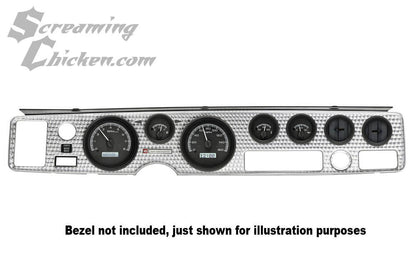 1970-81 Firebird Dakota Digital VHX Gauges (Black Alloy w/White Illumination)- front view