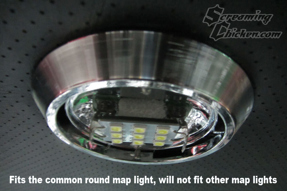 1970-81 Camaro/Firebird LED Dome Light Bulb- fits round map light