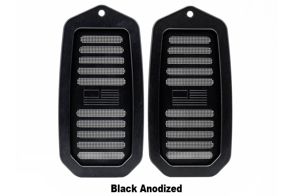 1982-92 Camaro/Firebird LG Billet Door Jam Vents, pair- black