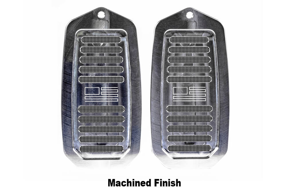 1982-92 Camaro/Firebird LG Billet Door Jam Vents, pair- machined finish