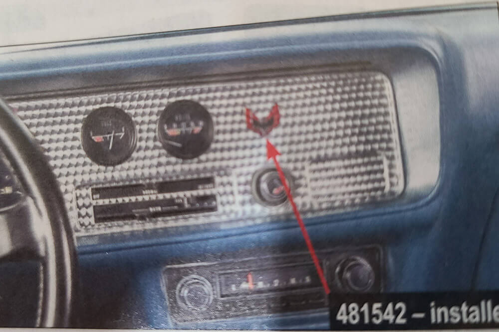 1970-81 Trans Am Dash Emblem