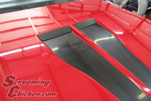 1982-83 Z28 Hood Vent Trim Panels- installed