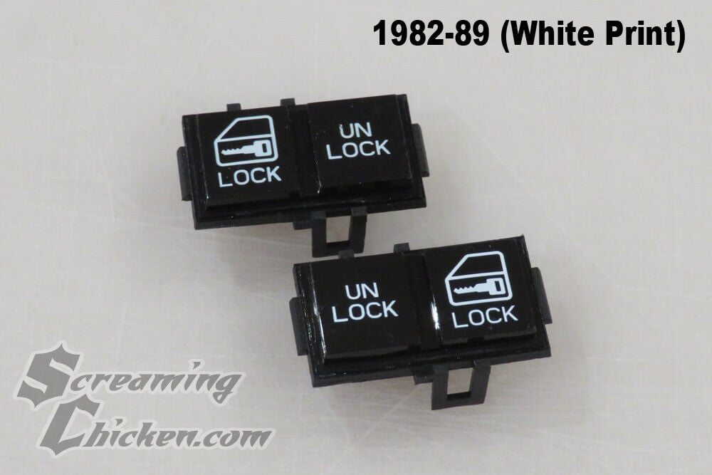 1982-92 Camaro Power Door Lock Buttons- white