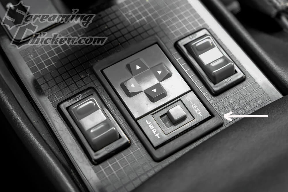 1985-92 Firebird Power Mirror Switch Trim Panel