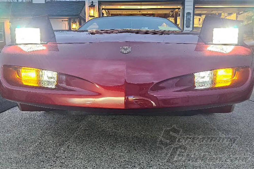 1991-92 Firebird Conversion Headlights- installed