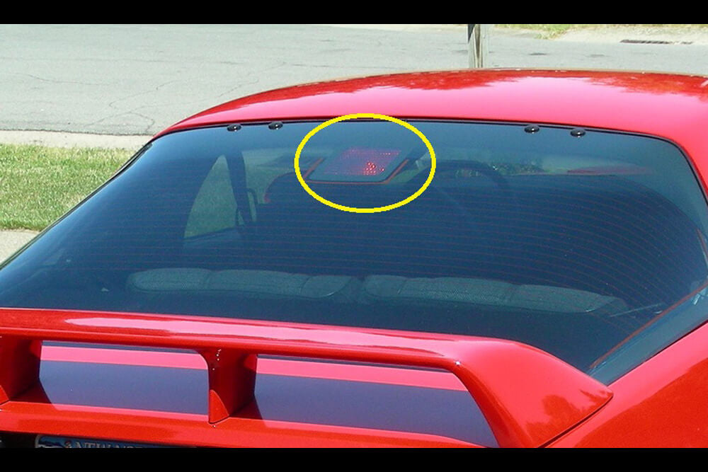 1991-92 Camaro/Firebird 3rd Brake Light LED bulb- installed