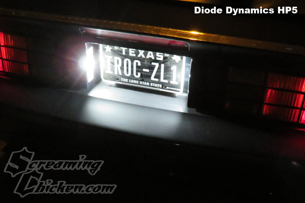 1982-92 Camaro LED License Plate Bulbs- HP5 illuminated 2