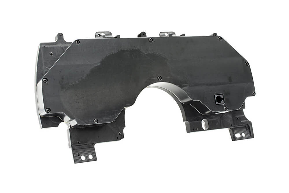 1990-92 Camaro Dakota Digital VHX Gauges (Black Alloy w/White Illumination)- rear view