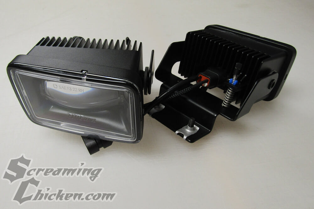 1985-1992 Camaro Diode Dynamics Elite Fog Lights - lights off of car