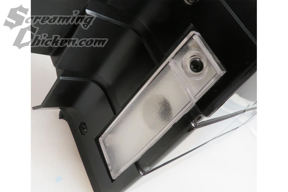 1985-92 Camaro Pair of Rear License Lens Assemblies- installed 2