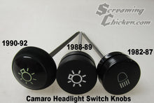 1982-92 Camaro Headlight Switch Knob- labeled