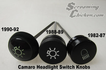 1982-92 Camaro Headlight Switch Knob- labeled
