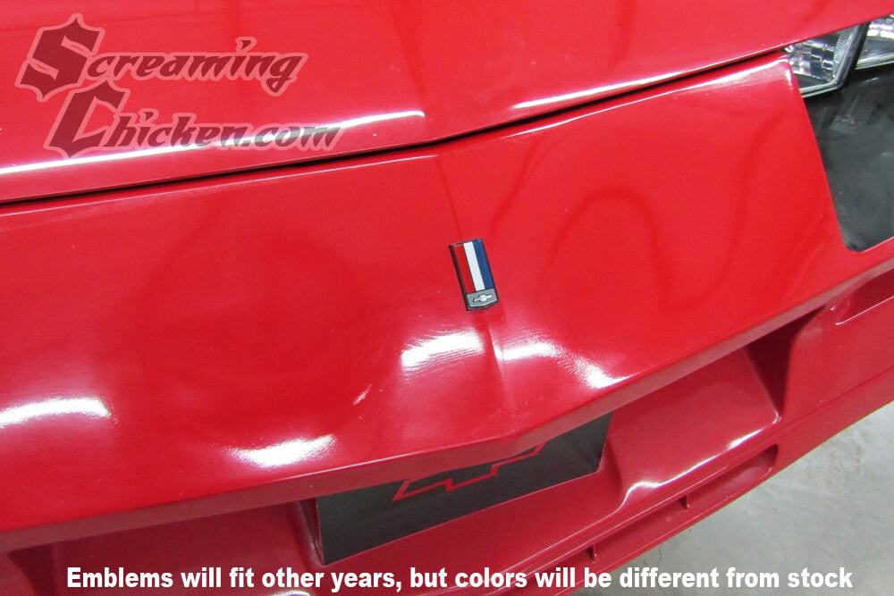 1986-87 Z28/IROC-Z & all 1988-92 Front Bumper Emblem-installed