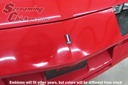 1986-87 Z28/IROC-Z & all 1988-92 Front Bumper Emblem-installed