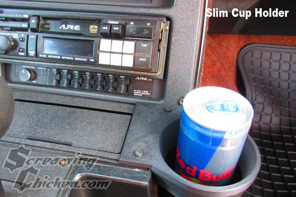 1982-92 Camaro Drink Holder- slim installed 2