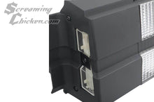 1982-90 Camaro Tail Light Assembly With Black Stripe- inside view
