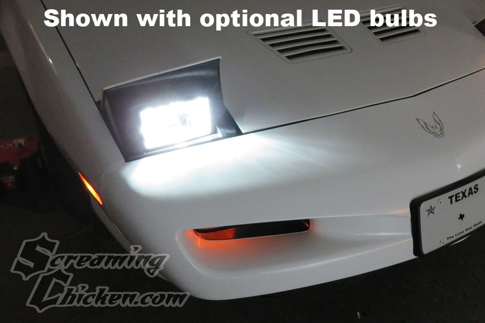 1991-92 Firebird Conversion Headlights- illuminated