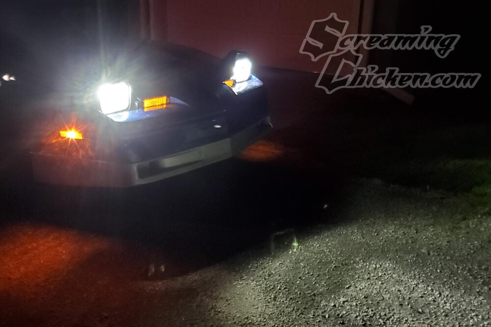 1982-90 Firebird Conversion Headlights- illuminated