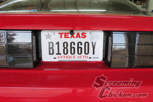 1982-92 Camaro/Firebird Mini License Plate Mount Reverse Camera- installed camera