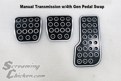 Third-gen Camaro manual swap FD covers for fourth-gen pedals