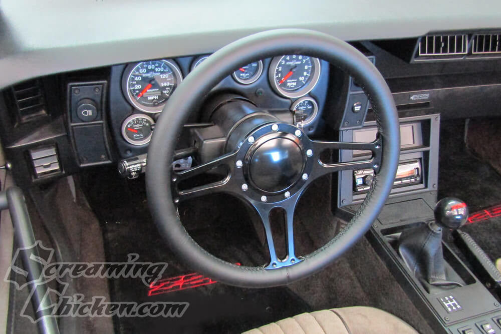 1982-92 Camaro/Firebird 3 Spoke Billet Steering Wheel Kit- installed 1