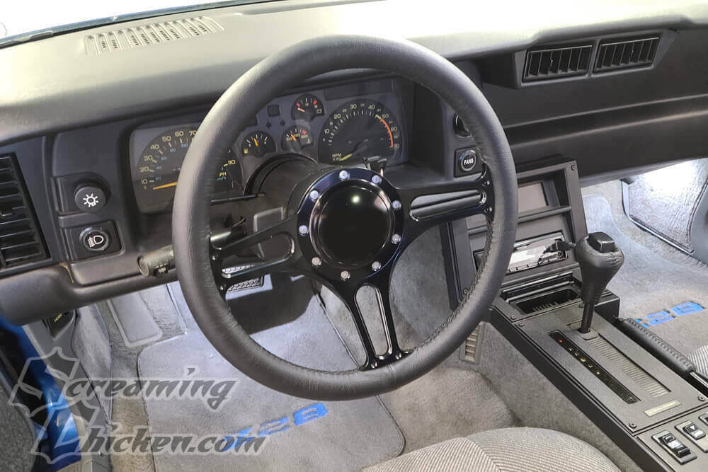 1982-92 Camaro/Firebird 3 Spoke Billet Steering Wheel Kit- installed 2