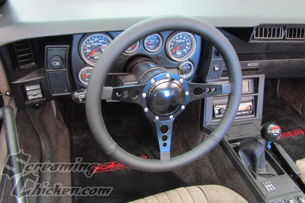 1982-92 Camaro/Firebird TA Style Billet Steering Wheel Kit- installed
