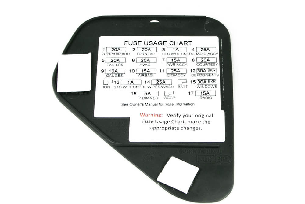 1997-99 Camaro/Firebird Dash Fuse Panel Cover, Graphite Gray