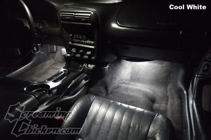 1996-2002 Camaro/Firebird LED Footwell Lighting- illuminated white 1