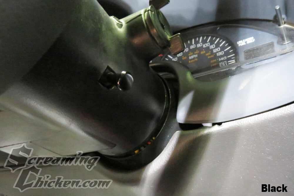 1993-2002 Camaro/Firebird Billet Hazard Flasher Knob- black install