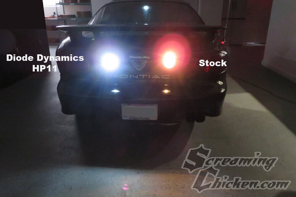 1993-2002 Camaro/Firebird LED Reverse Light Bulbs - comparison