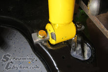 Lower strut hardware installed on fourth-gen F-body control arm